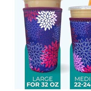 Koverz /Java Sok / SOK IT Beverage Sleeve Iced/Hot Coffee Midnight Mums 32oz